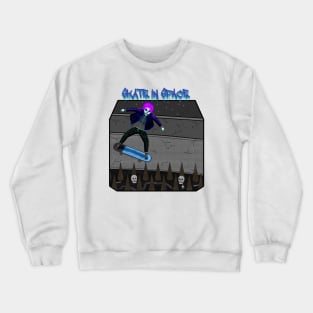 SKATE IN SPACE VER 2. Crewneck Sweatshirt